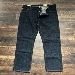 NWOT polo Ralph Lauren Hampton straight dark indigo selvedge jeans size 44 big